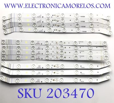 KIT DE LED'S PARA TCL (INCOMPLETO SOLO 11 PIEZAS) / NUMERO DE PARTE 4C-LB5508-HR11J / 4C-LB5508-HR08J / 4C-LB5508-HR12J / 55HR330M08B5 V4 / 55HR330M08C5 / 55HR330M08A5 / PANEL LVU550NDJL / MODELO 55S535 / NOTA IMPORTANTE:KIT CONSTA DE 12 PIEZAS EN TOTAL